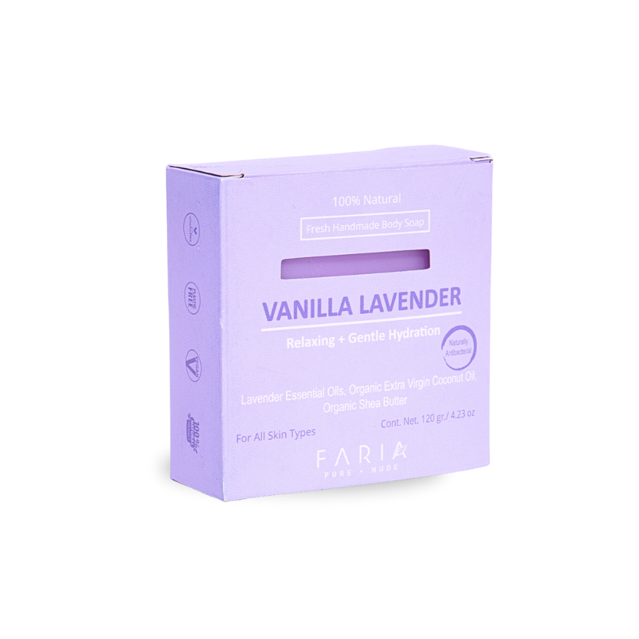 Lavender Vanilla Jabón Corporal - Faria Naturals