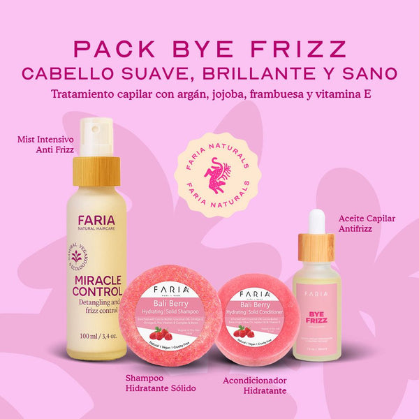 Tratamiento Capilar Completo Anti Frizz - Faria Naturals
