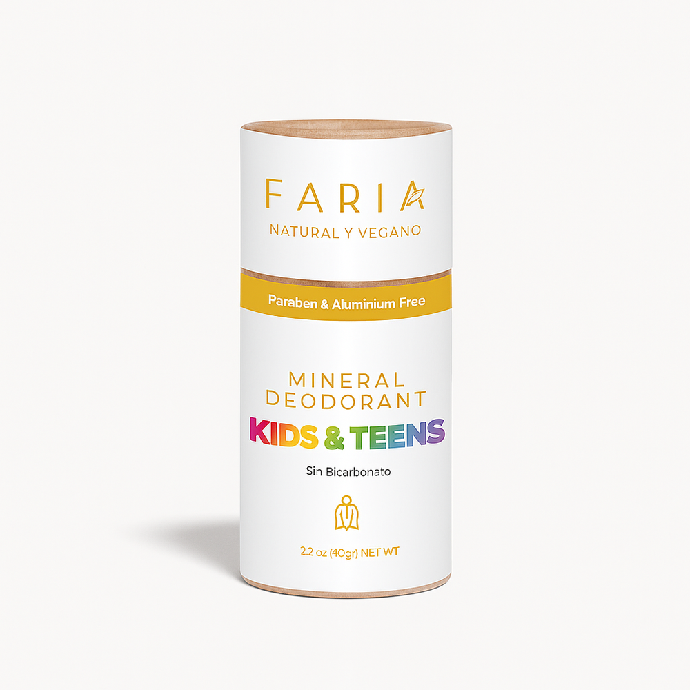 Desodorante Natural Sin Bicarbonato: Niños - Faria Naturals