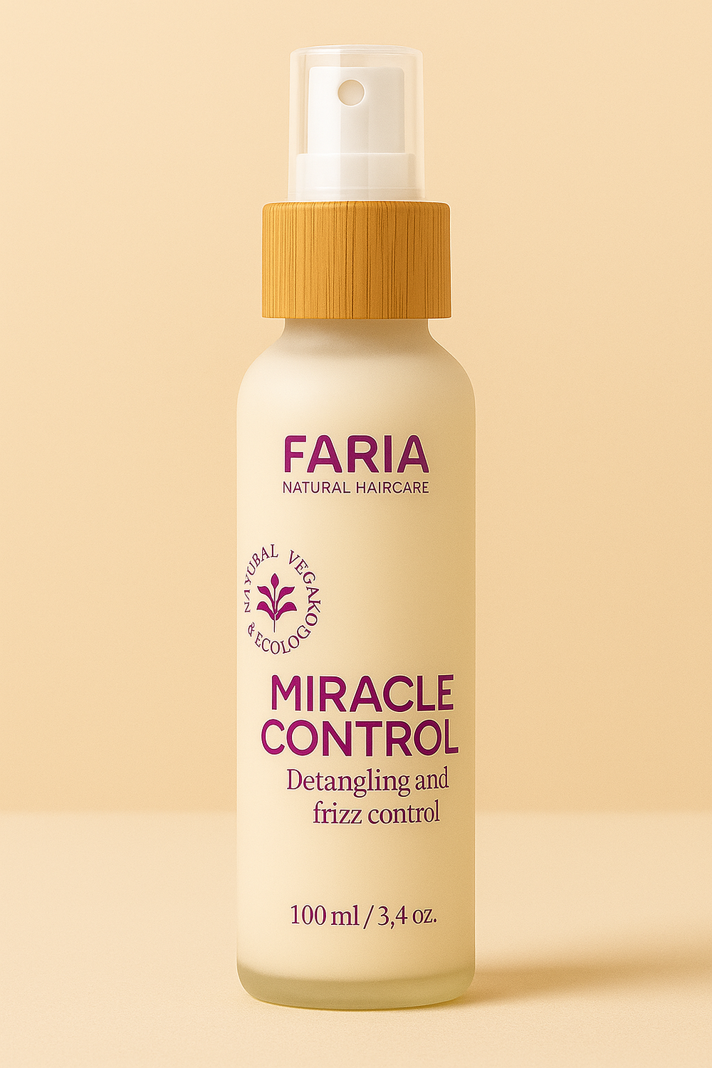 Miracle Control: Mist Intensivo Anti Frizz con Rice Protein - Faria Naturals