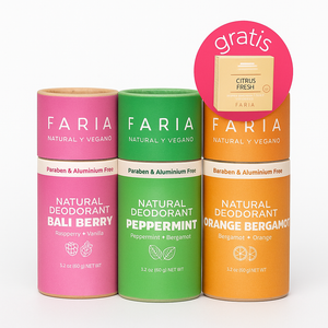 Pack 3 Desodorantes: Jabón Gratis - Faria Naturals