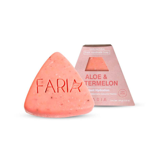 Aloe & Watermelon Jabón Facial - Faria Naturals