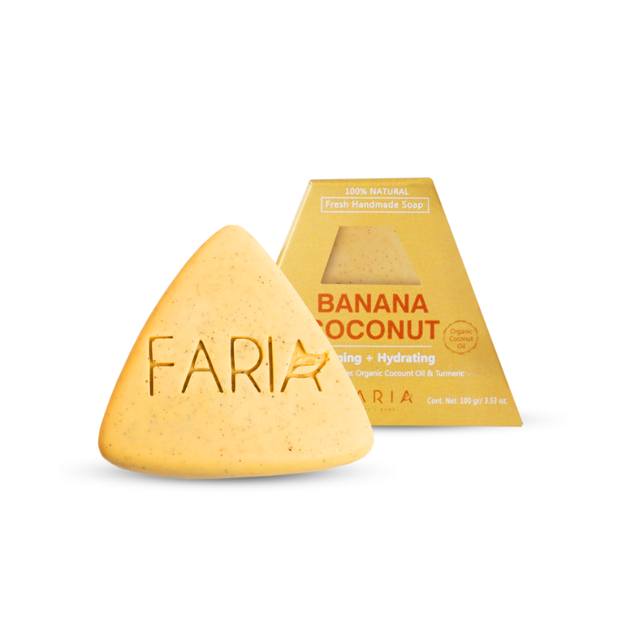 Banana Turmeric Jabón Facial - Faria Naturals