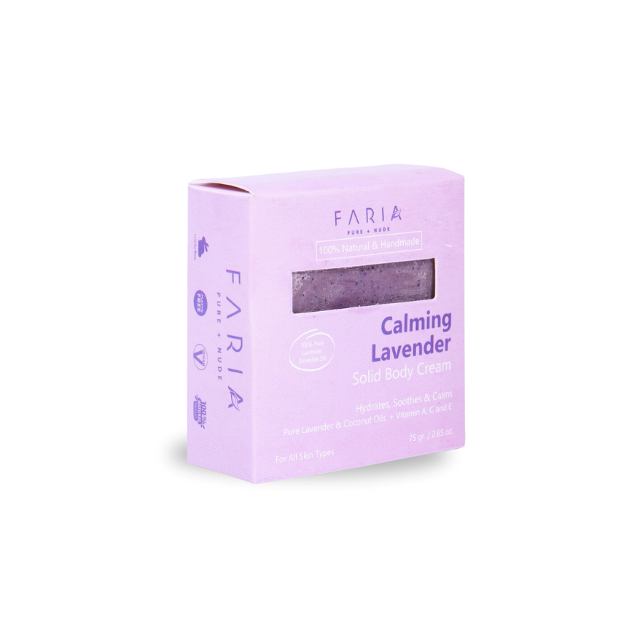 Crema Solida Calming Lavender - Faria Naturals