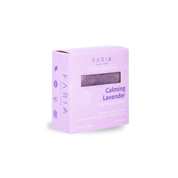 Crema Solida Calming Lavender - Faria Naturals