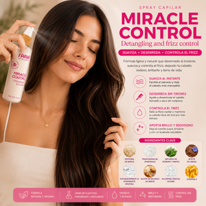 Miracle Control: Spray Hidratante para Cabello Sin Enjuague