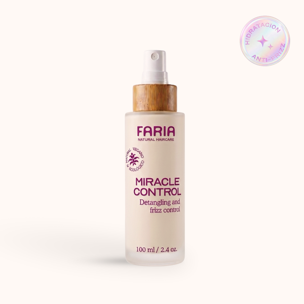 Miracle Control: Spray Hidratante para Cabello Sin Enjuague - Faria Naturals