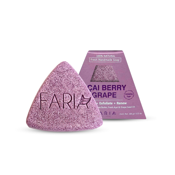 Acai Berry Grape Jabón Facial - Faria Naturals