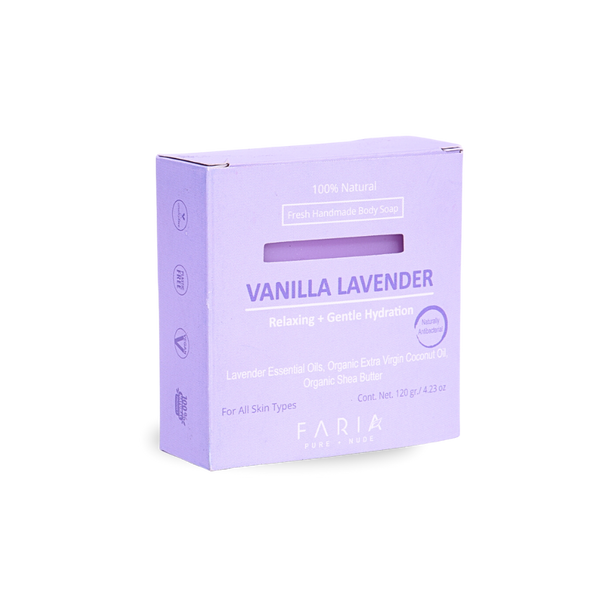 Lavender Vanilla Jabón Corporal - Faria Naturals