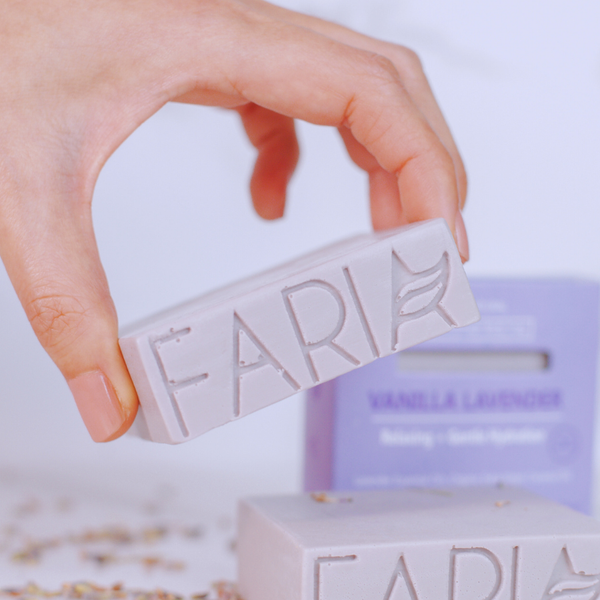 Lavender Vanilla Jabón Corporal - Faria Naturals