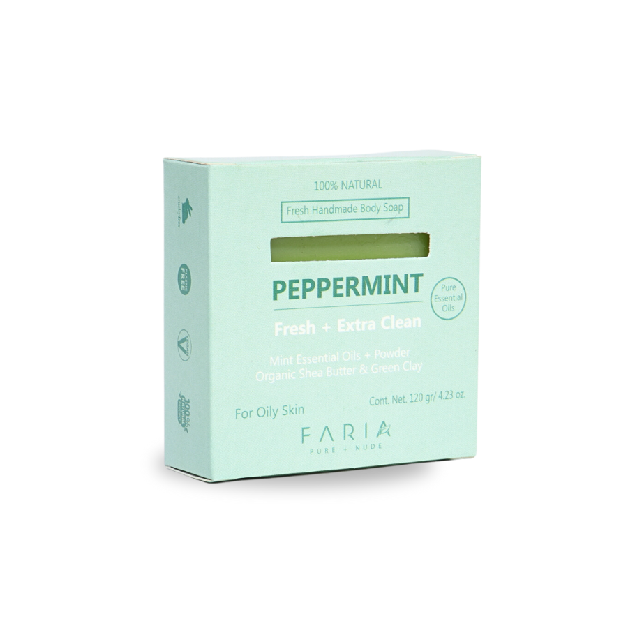 Bergamot Mint Jabón Corporal - Faria Naturals