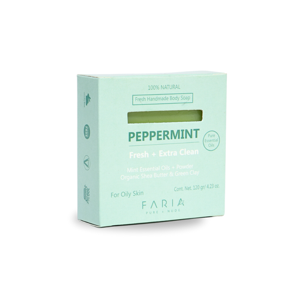 Bergamot Mint Jabón Corporal - Faria Naturals