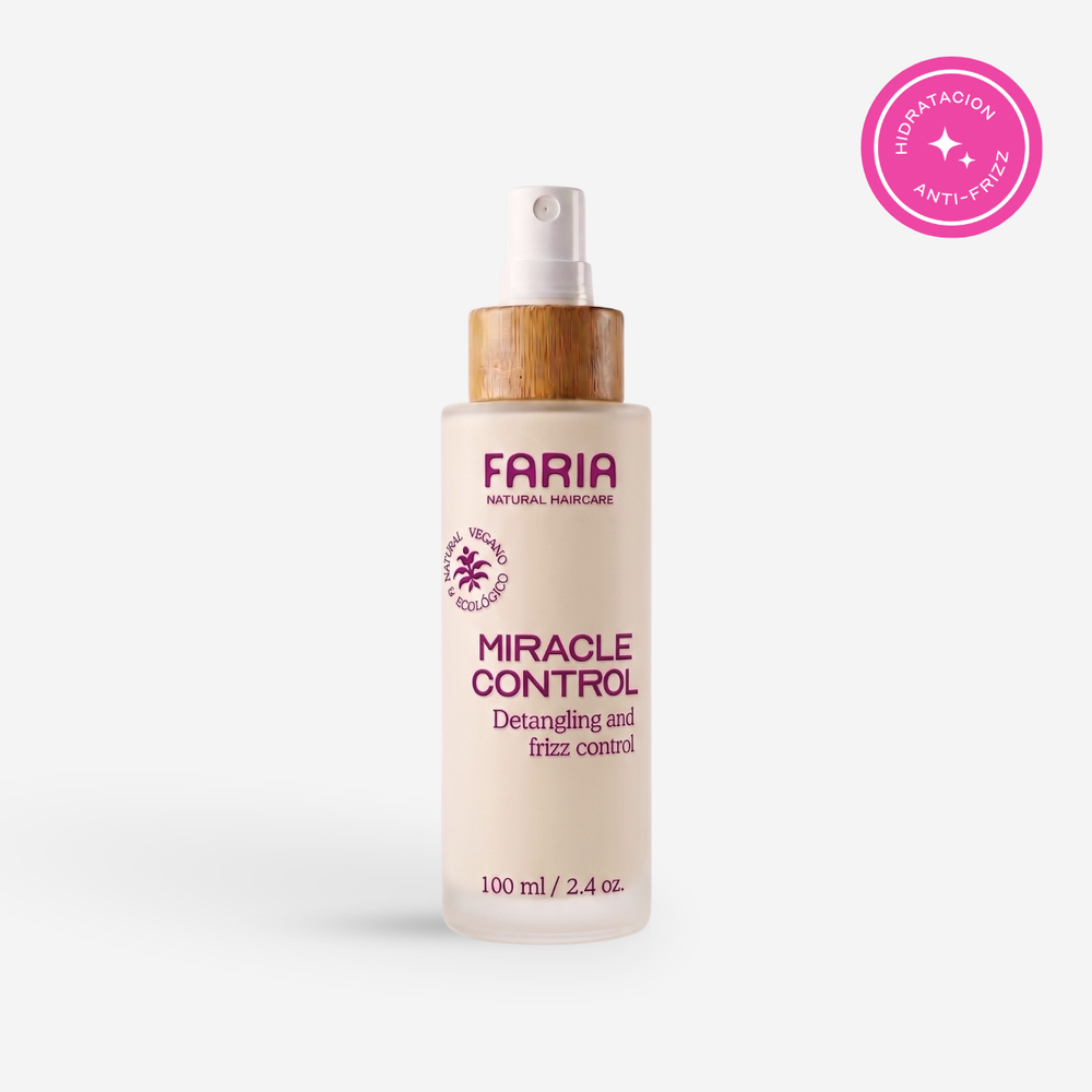 Miracle Control: Spray Hidratante para Cabello Sin Enjuague - Faria Naturals