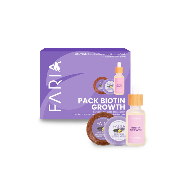 Pack Hair Growth Tratamiento Fortalecimiento Capilar - Faria Naturals