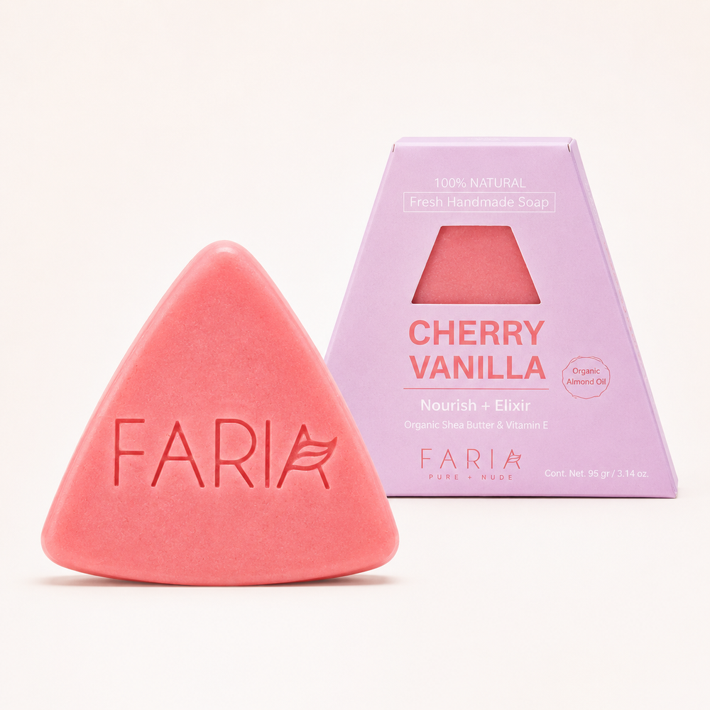 Cherry Vanilla Jabón Facial - Faria Naturals