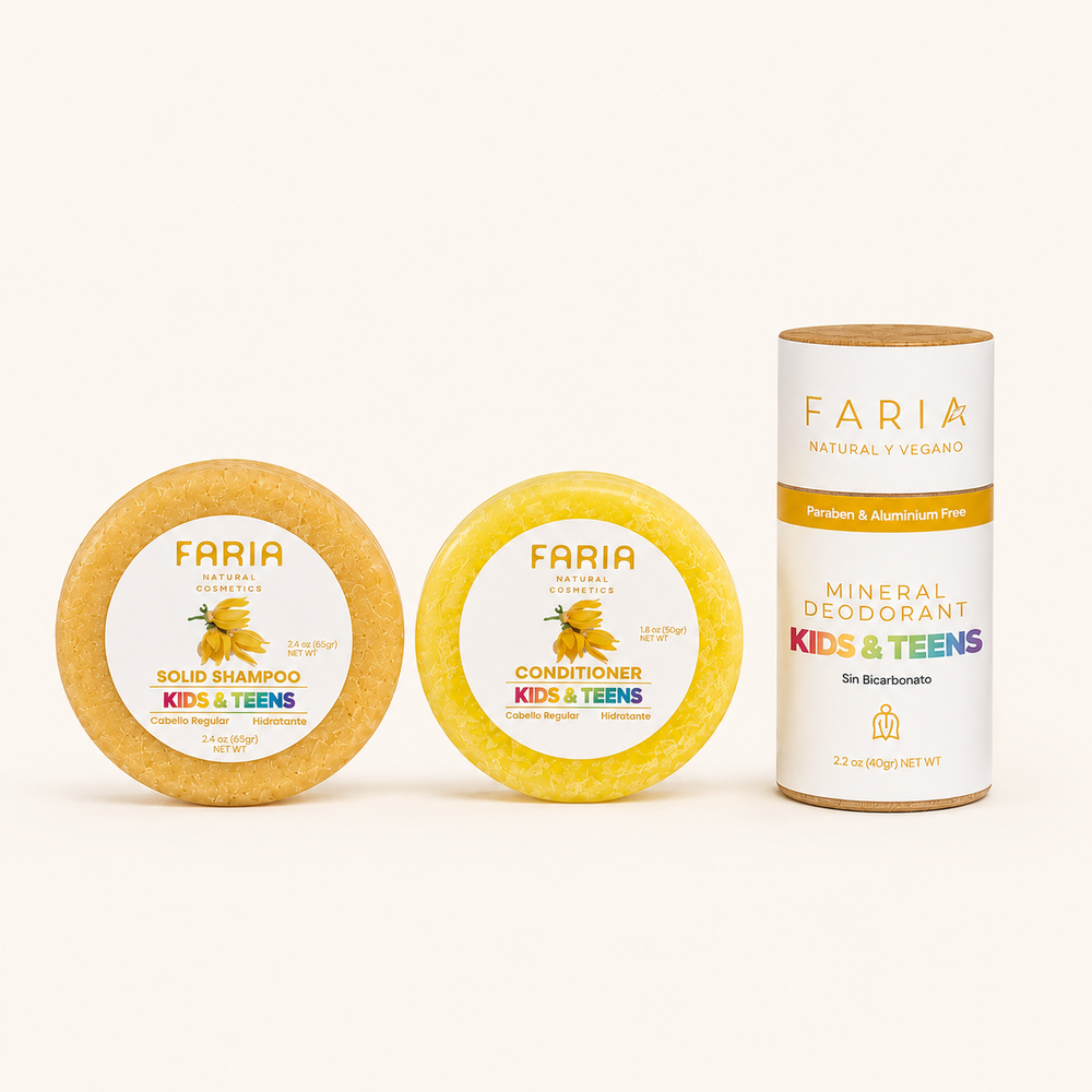 Deo+Shampoo+Acondicionador Kids & Teens - Faria Naturals