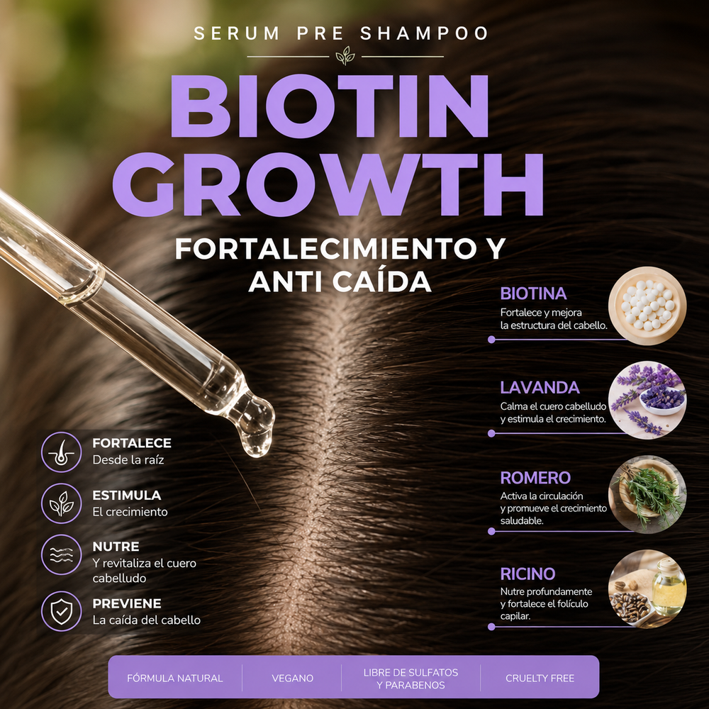 Biotin Growth Control Caída - Faria Naturals