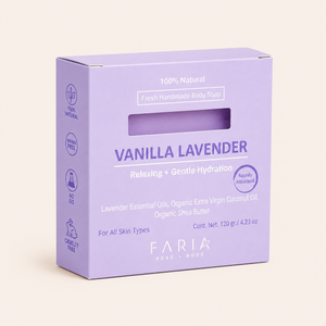 Lavender Vanilla Jabón Corporal - Faria Naturals