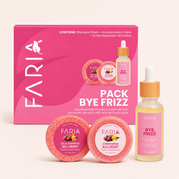 Pack Bye Frizz (Anti Frizz y Reparador de Puntas) - Faria Naturals